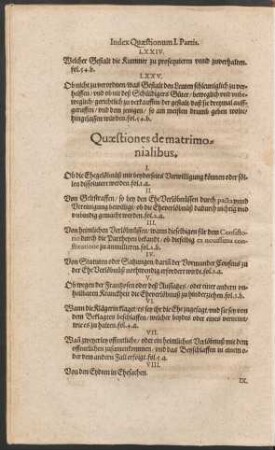 Quaestiones de matrimonialibus.