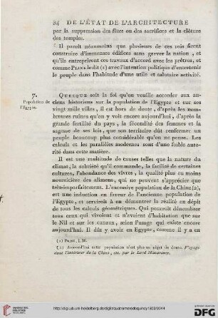 7: Population de l’Egypte