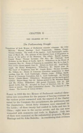 Chapter II. The charter of 1813