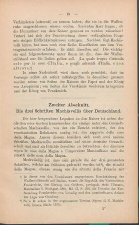 Die drei Schriften Machiavellis über Deutschland.