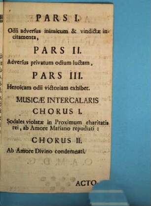Vindicta Mariano Sodale digna : drama in scenam datum a Congregatione Minore Acad. Ingolstadii Mense Martio 1762 ; [Periocha]