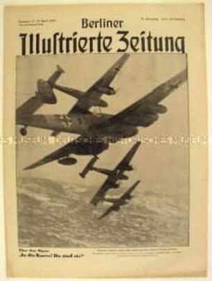 Wochenzeitschrift "Berliner Illustrierte Zeitung" u.a. zum Krieg an der Ostfront