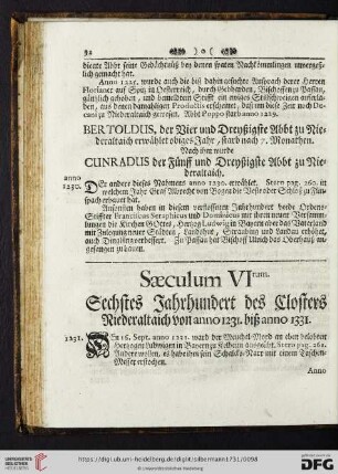 Saeculum VItum