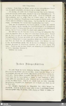 Ueber Düngerstätten