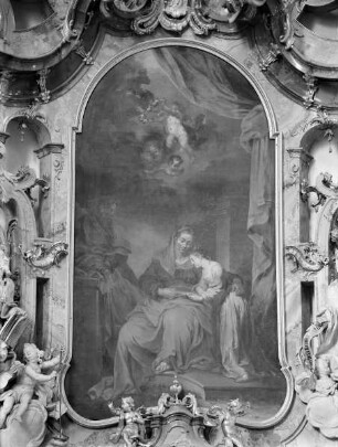 Annenaltar — Anna bringt Maria das Lesen bei