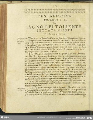 Dissertatio XI. De Agno Dei Tollente Peccata Mundi: Ex. Iohan. 1. v. 29.