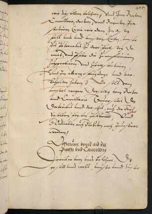 Officium unnd aid des Probsts und Cancellarii.
