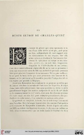 2. Pér. 38.1888: Un buste inédit de Charles-Quint