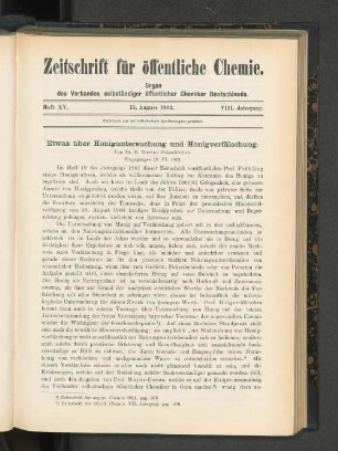 Heft XV. 15. August 1902.