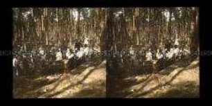 Soldaten beim Bau von Unterständen im Wald, bei Lowicz