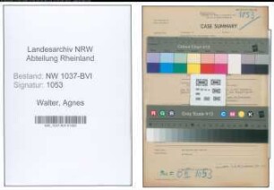 Entnazifizierung Agnes Walter , geb. 07.06.1902 (Krankengymnastin)