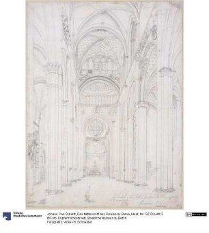 Das Mittelschiff des Domes zu Siena