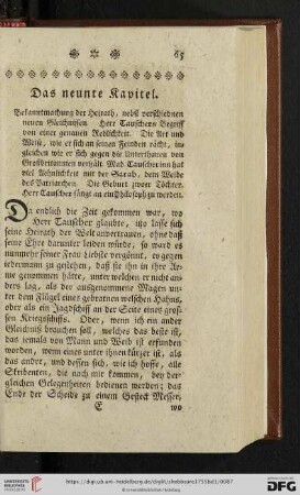 Das neunte Kapitel