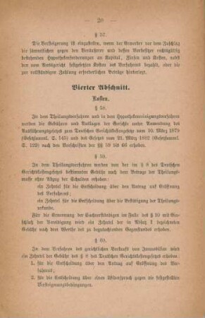 Vierter Abschnitt. Kosten.