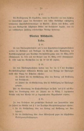 Vierter Abschnitt. Kosten.