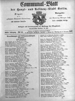 1867,44: No. 44, 3. November 1867