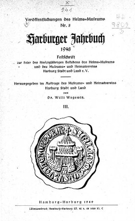 3.1948: Harburger Jahrbuch