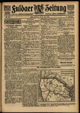 Zweite Ausgabe vom Mittwoch, den 22. Juni 1904.