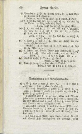 E. Verkleinerung des Bruchausdrucks.