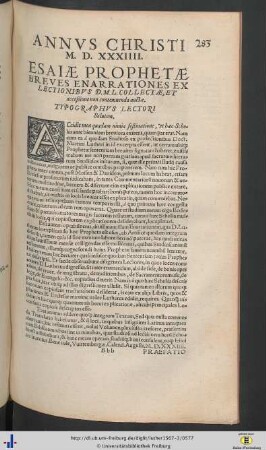 Annus Christi M.D.XXXIIII.