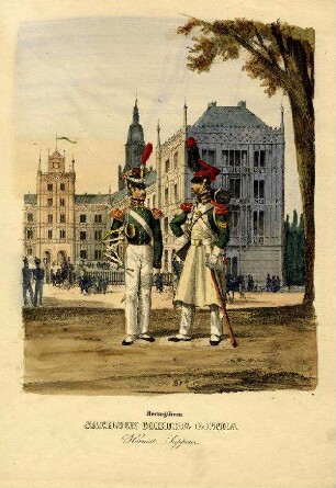 Uniformbild, Soldat der Infanterie vom Herzogtum Sachsen Coburg-Gotha