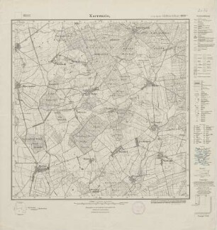 2636 (alte Nr.: 1223) Karrenzin, Meßtischblatt (4cm - Karte)