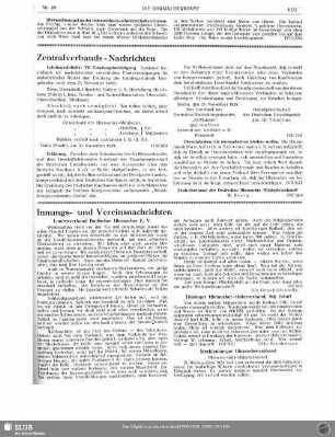 Zentralverbands-Nachrichten