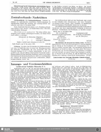 Zentralverbands-Nachrichten
