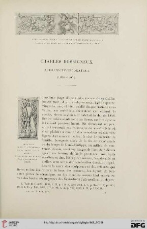3. Pér. 40.1908: Charles Rossigneux : architecte - décorateur (1818-1907)
