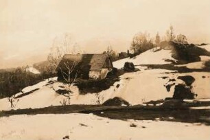 Schreiberhau im Riesengebirge : Schuster, Rudolf: Schreiberhau im Riesengebirge. Öl. 1884