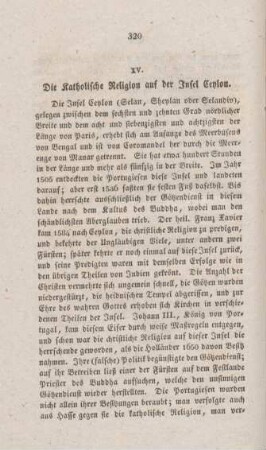 320-325 Die katholische Religion auf der Insel Ceylon