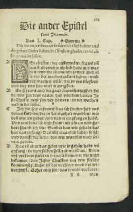 Die ander Epistel sant Joannis.