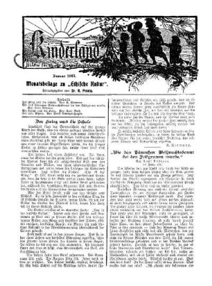 1915: Kinderland (Januar 1915)