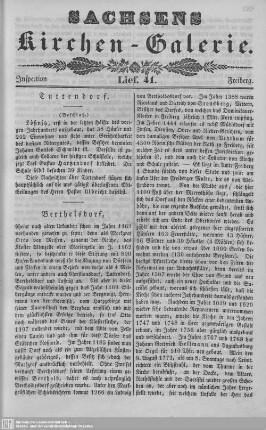 Tuttendorf, Berthelsdorf, Oberbobritzsch, Weißenborn : 41. Lieferung