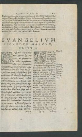 Evangelium Secundum Marcum ...