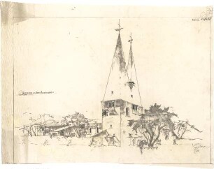 Gsaenger, Gustav; München - Bogenhausen; Ev. Kirche - Perspektive