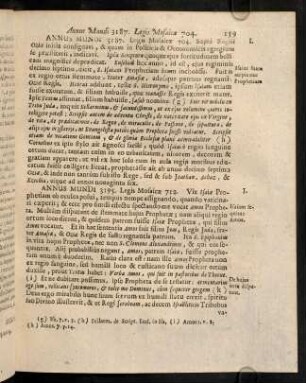 159-169, Annus Mundi 3195. Legis Mosaicae 712; ...