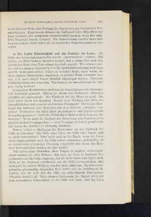 e) Die fünfte Schwierigkeit und das Problem der Leere.