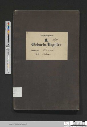 Geburtsregister Kliestow 1898