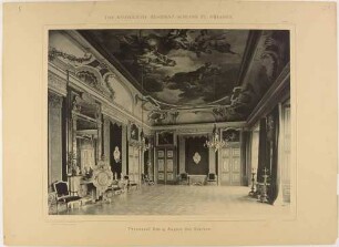 Das Schlafzimmer August des Starken im Residenzschlosses in Dresden, aus der Mappe: Das Königliche Residenzschloss zu Dresden von Römmler & Jonas