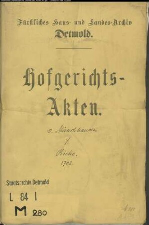 von Münchhausen, Oberstallmeister zu Wendlinghausen gegen Reinecke Rieke auf dem Stumpenhagen - Nutzung von Teichen