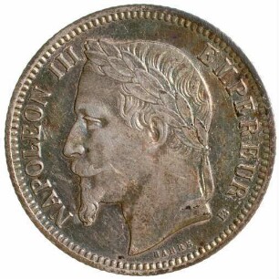 Münze, Franc, 1870