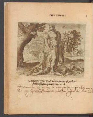 11. Pacis fructus.