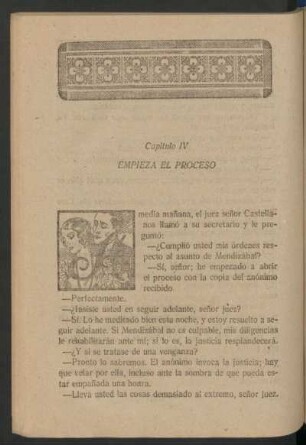 Capítulo IV - Empieza el proceso