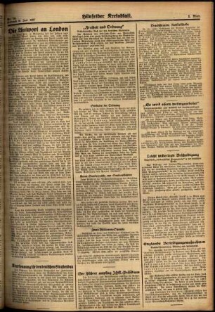 Zweite Ausgabe vom Mittwoch, den 30. Juni 1937.