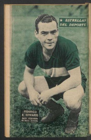 Federico R. Edwards, back izquierdo de Boca Juniors - [Fotografía] : Estrellas del deporte