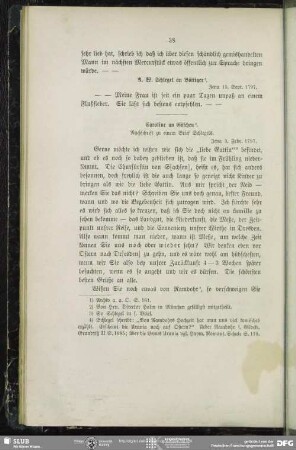 August Wilhelm von Schlegel an Carl August Böttiger, Jena, 15.09.1797