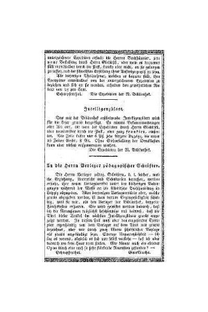 An die Herrn Verleger pädagogischer Schriften