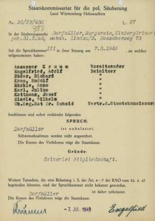 Dorfmüller, Margarete