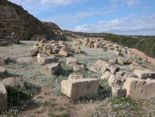 Am Akropolis-Berg im Tempelbezirk von Selinunt
